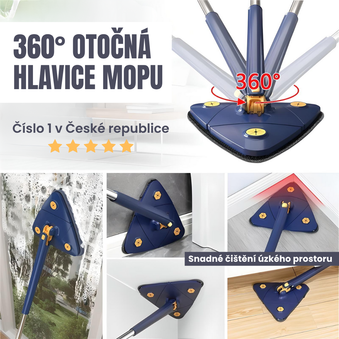 Trojúhelníková Mop 360º