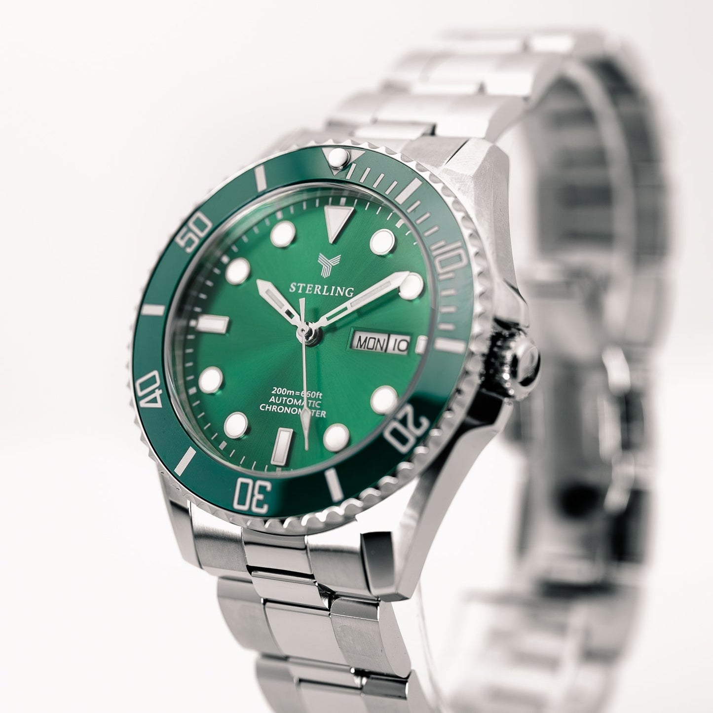 FullSet™ – Švýcarské hodinky Ascend Submarine – kovově zelené