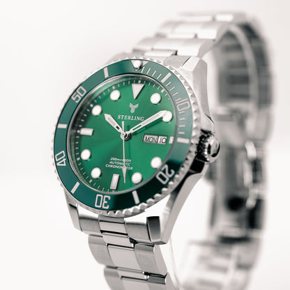 FullSet™ – Švýcarské hodinky Ascend Submarine – kovově zelené