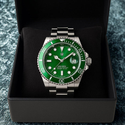 FullSet™ – Švýcarské hodinky Ascend Submarine – kovově zelené